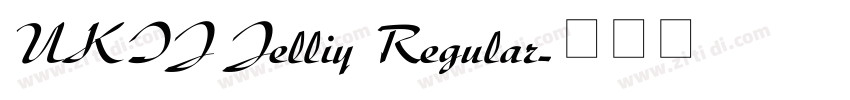 UKIJ Jelliy Regular字体转换